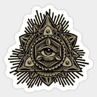 Sacred Trinity Eye Sticker